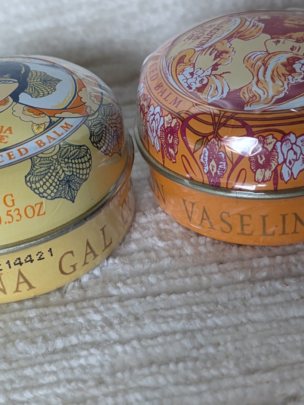 Imported Lip Balms - Set Of Two Peach And Orange From Spain - Picture 8 of 11